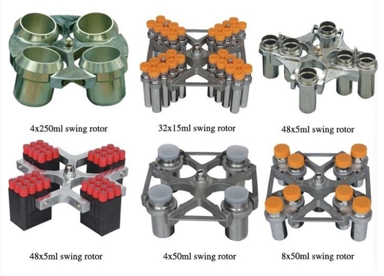 Machine de centrifugeuse clinique sur banc de 5000 r/min avec support à tubes multiples