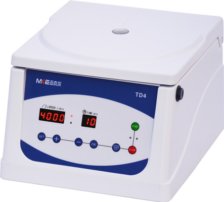 Centrifugeuse portable à basse vitesse de 5 ml/10 ml/15 ml de capacité 4000 tr/min Machine ultra silencieuse avec une plage de vitesse de 0 à 4000 tr/min